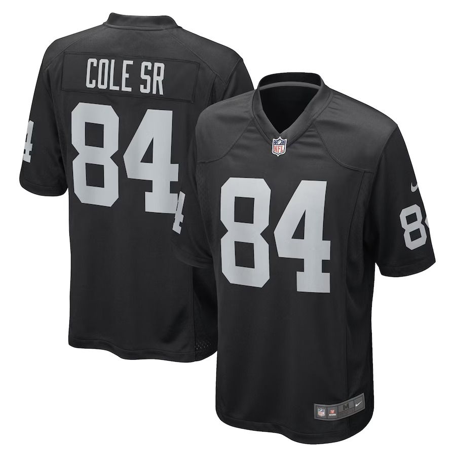 Men Las Vegas Raiders 84 Keelan Cole Nike Black Game Player NFL Jersey